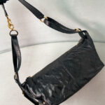 Christian Dior Small D-Journey Bag in Shiny Goatskin Black